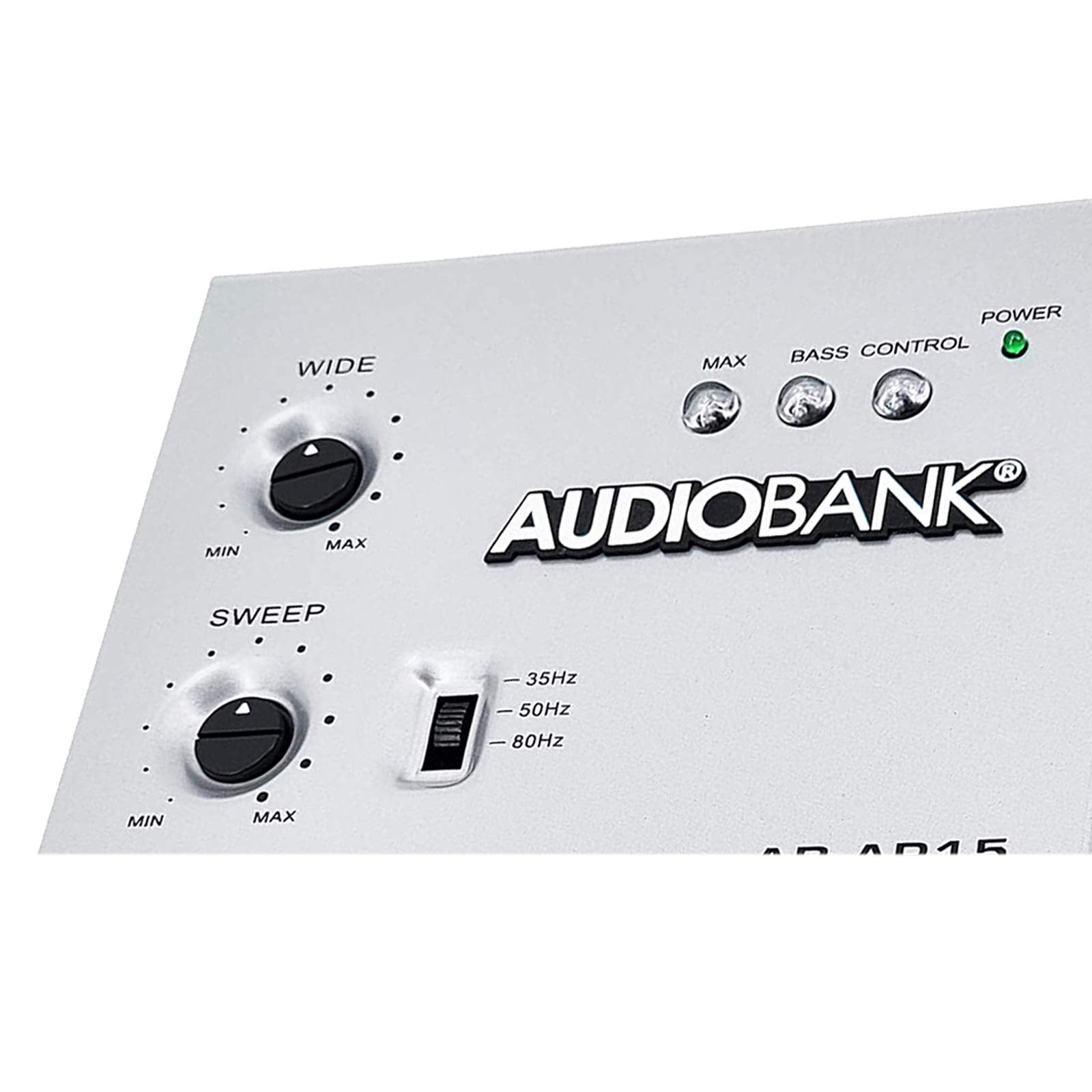 Audiobank 1/2 Din Car Audio Digital Bass Processor, Sound Restoration & Crossover For Car Subwoofer With Bass Knob/Input Level: